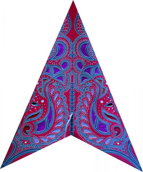 Leuchtstern Ganesh rot-violett