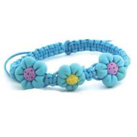 Blumenarmband | Armband bestickt mit Blumen aus Stoff