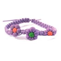 Blumenarmband | Armband bestickt mit Blumen aus Stoff