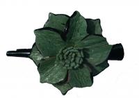 Haarklemme mit Lederblume